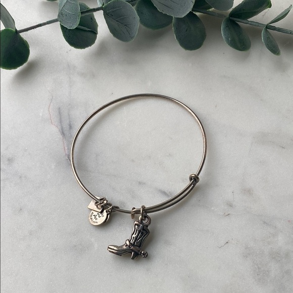 Alex and Ani Cowboy Boot Bangle Bracelet - Picture 1 of 2